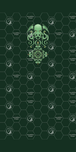 Cthulhu Scroll Green Panel