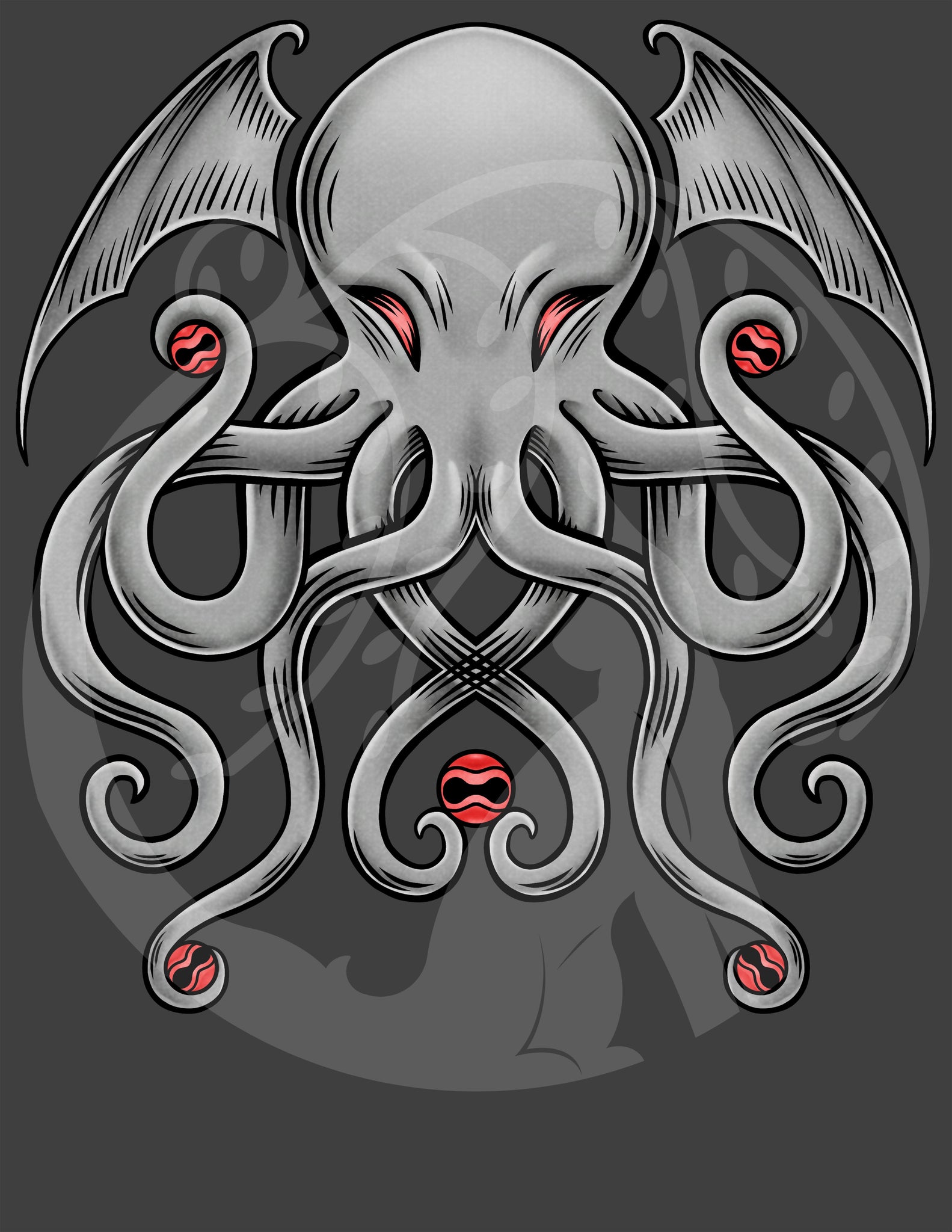 RETAIL Cthulhu Red/Grey Panel